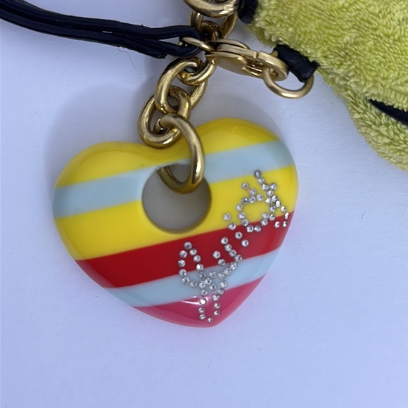 Vintage Juicy Couture wristlet w/large Juicy Charms Authentic & rare 💗💛❤️ - Picture 7 of 12